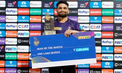 Rinku Singh won Hero Of The Match against RR