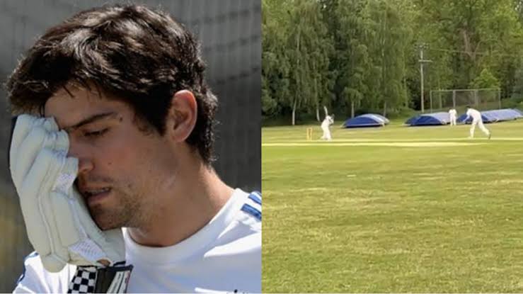 Watch: Legendary Alastair Cook gets his stumps uprooted by 15 year old pacer