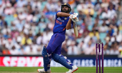 Rohit Sharma's sixer hits a gal in the crowd